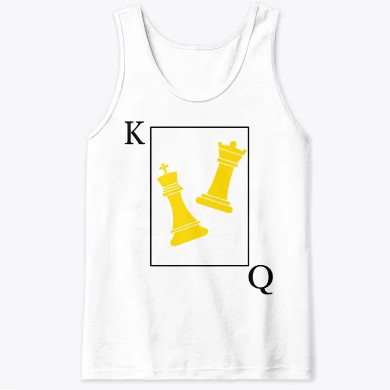 Men's White Tank Top - Card Edition 